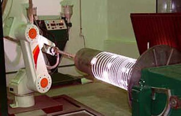 Робот для плазменного напыления турбин